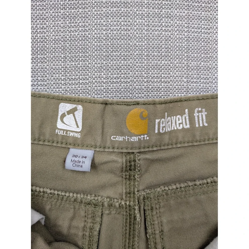 Carhartt Full Swing Pants Mens 30x34 (30x32) Relaxed Stretch Workwear Utility